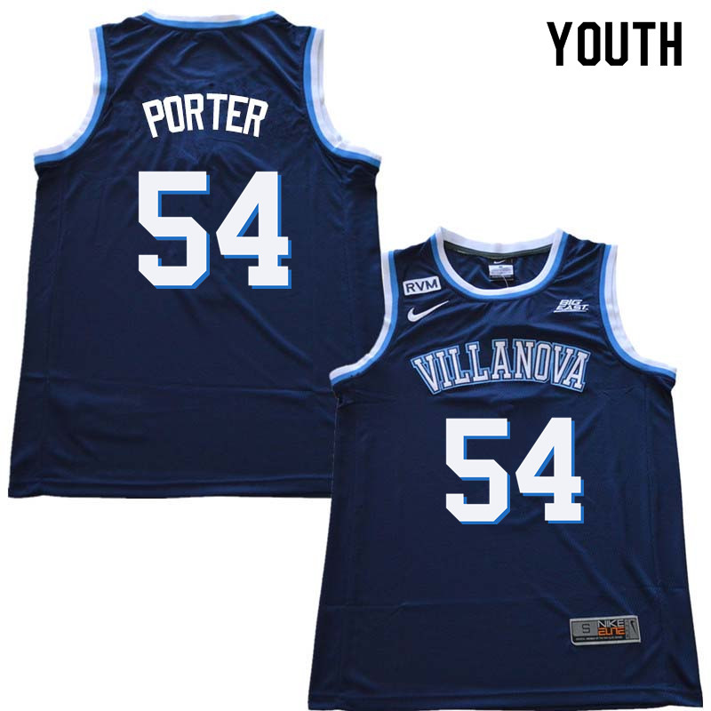 2018 Youth #54 Howard Porter Willanova Wildcats College Basketball Jerseys Sale-Navy